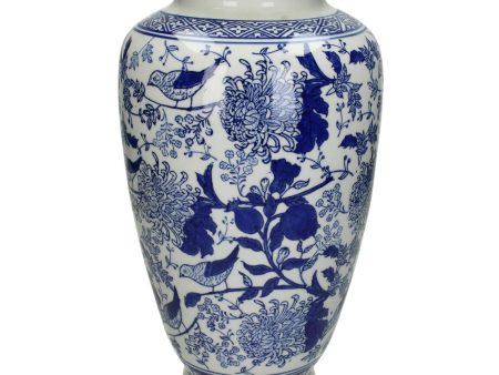 Kersten Vase Porcelain Blue, Size: 18x18x36 Cm Online now