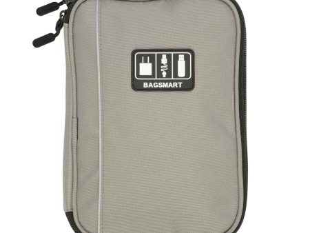 Mosafer Bag-smart Polyester Light Grey Electronics Organizer, Size: 16X2.5X24cm Discount