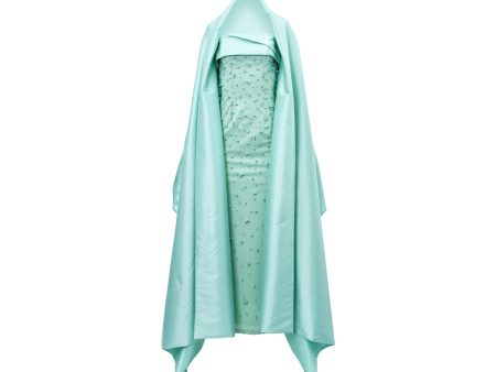 Velvety Couture Women s Roma Mint Long Dress For Cheap