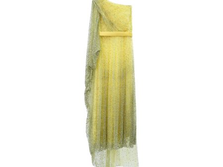 Velvety Couture Women s Orla Yellow Long Dress Cheap