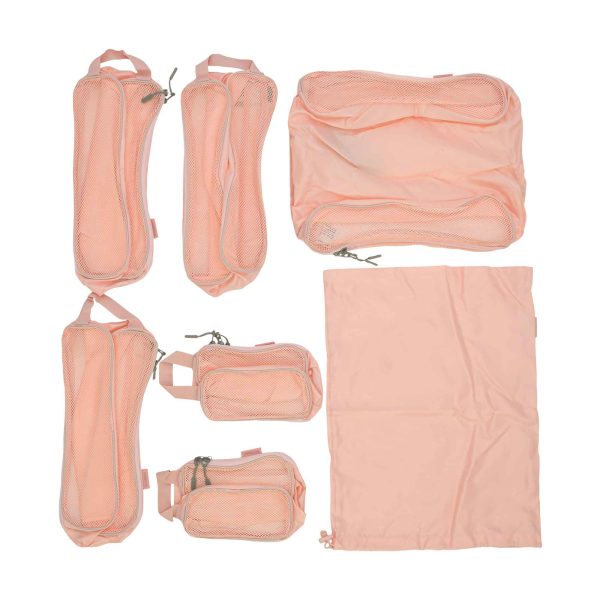 Mosafer Bag-smart Polyester Pink Packing Cubes, Size: 38X30X2.5cm on Sale