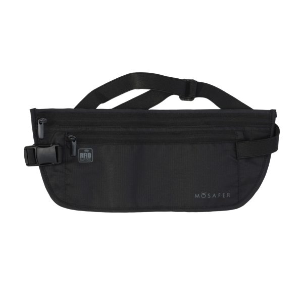 Mosafer Black Security Waist Rfid-Pouch Online Sale