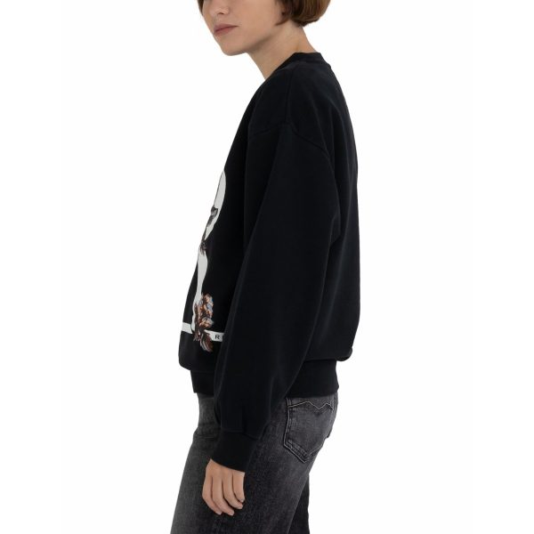 Replay Women s Oversized Sweatshirt with Print Discount