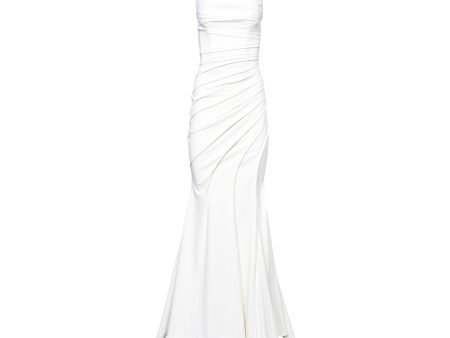 Zeena Zaki Women s Long White Dress Online now