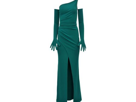 Zeena Zaki Women s Green Long Dress For Discount