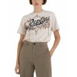 Replay Women s Jersey T-shirt with Folk Print Discount