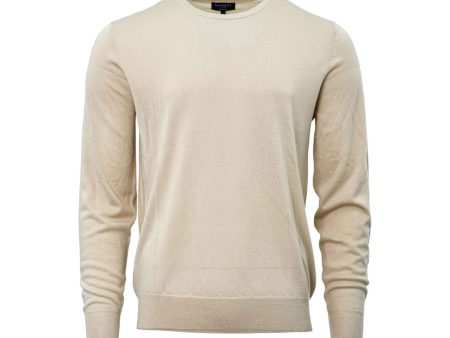 Hackett London Men s Round Neck Wool and Silk Blend Knitwear Online