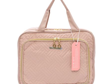 Mosafer Polyester Pink Cosmetic Bag, Size: 31X10X23cm Discount