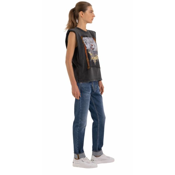 Replay Women s Dyed Heavy Jersey T-shirt For Cheap