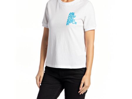 Replay Women s Crewneck T-shirt with Print on Sale