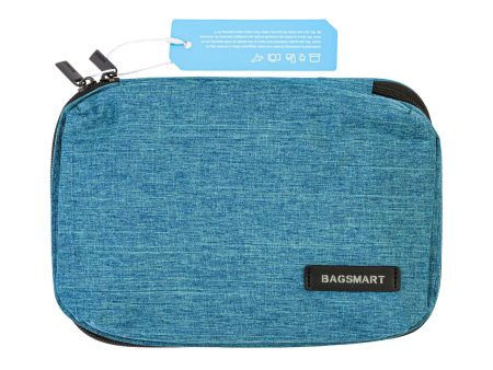 Mosafer Polyester Blue Electronics Organizer Bag, Size : 23.8X17X3.5cm Sale