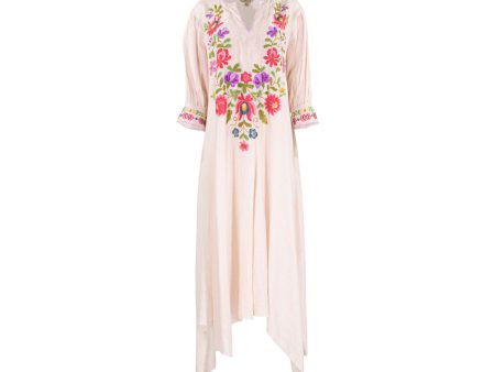 Amore Mio By Hitu Women s Whispy Pink With Embroidery Dress Fashion