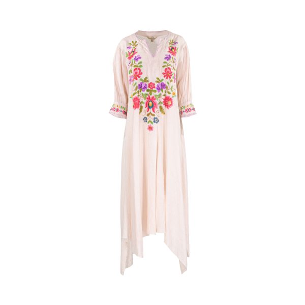 Amore Mio By Hitu Women s Whispy Pink With Embroidery Dress Fashion