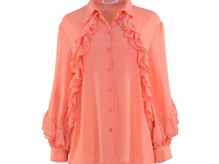 Simona Corsellini Women s Neon Peach Shirt Cheap