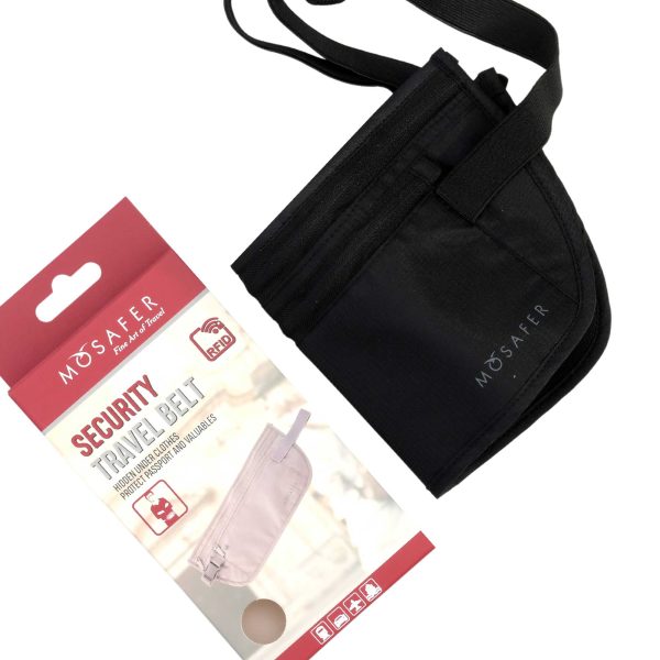 Mosafer Black Security Waist Rfid-Pouch Online Sale