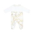 Alviero Martini Kids New Born Girl s Ivory & Beige Geo Map Baby grow Gift Set Hot on Sale