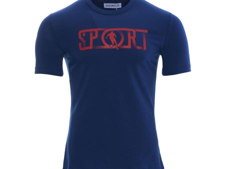 Bikkembergs Men s Blue T-Shirt on Sale