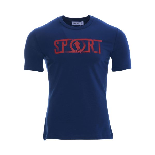 Bikkembergs Men s Blue T-Shirt on Sale