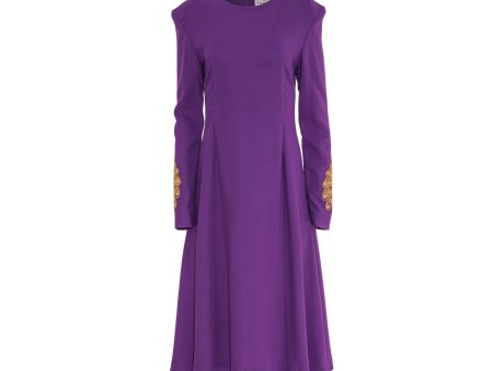 Barbara Rizzi Atelier Benedetta Purple Dress Hot on Sale