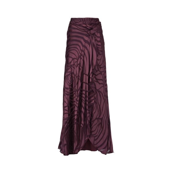 Alberta Ferretti Women s Bordeaux Skirt Fashion