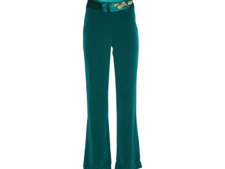 Barbara Rizzi Atelier Angelina Green Pant Online Hot Sale