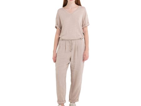 Replay Women s Carrot Tit Linen Trousers Discount