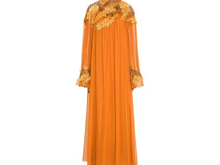 Alberta Ferretti Women s Orange Dress Fashion