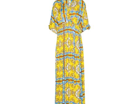 Sfizio Women s Banana Print Long Dress For Discount