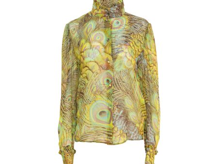 Barbara Rizzi Atelier Rania Long Sleeve Yellow Shirt Supply