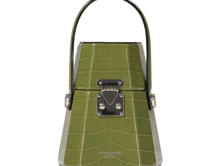 Yese Studio Women s Cris Green Long Crossbody Bag, Size 18cm X 15cm X 7cm Hot on Sale