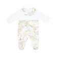 Alviero Martini Kids New Born Girl s Ivory & Beige Geo Map Baby grow Gift Set Hot on Sale