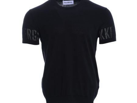 Bikkembergs Men s Black T-shirt Online Sale