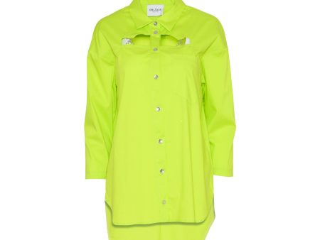 Oblique Women s Lime Green Shirt Online now