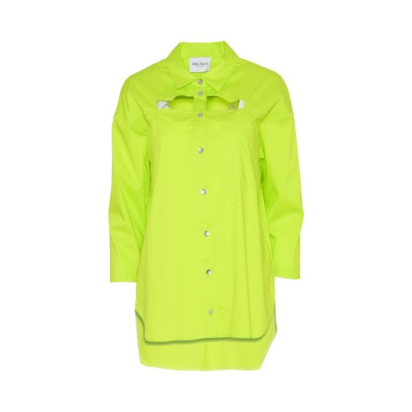 Oblique Women s Lime Green Shirt Online now