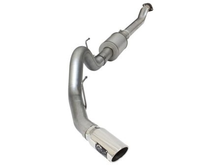 aFe Atlas Exhausts 4in Cat-Back Aluminized Steel Exhaust 2015 Ford F-150 V6 3.5L (tt) Polished Tip Online now