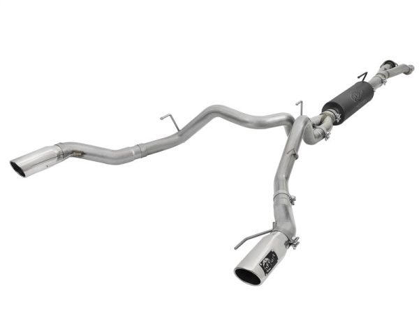 aFe MACHForce-XP 3in to 3-1 2in 304 SS Cat-Back Exhaust w Polished Tips 17-18 Ford F-150 Raptor 3.5L For Cheap