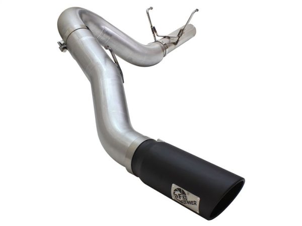 aFe MACHForce XP Exhaust Large Bore 5in DPF-Back Alu. 13-15 Dodge Trucks L6-6.7L (td) *Black Tip For Discount