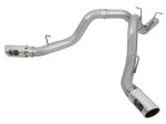 aFe ATLAS 4in DPF-Back Alum Steel Exhaust System w Dual Exit Polished Tip 2017 GM Duramax 6.6L (td) For Discount