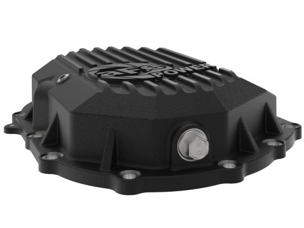 AFE Power 11-18 GM 2500-3500 AAM 9.25 Axle Front Diff Cover Black Machined w  2 Qts 75w90 Oil Cheap