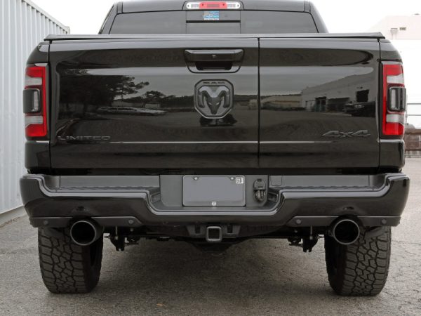 aFe Gemini XV 3in 304 SS Cat-Back Exhaust 19-21 Ram 1500 V8 5.7L Hemi w  Black Tips Online Sale