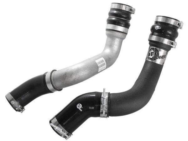 aFe BladeRunner 3in Black Intercooler Tube Cold Side w  Couplings & Clamps 13-14 Dodge RAM 6.7L (td) on Sale