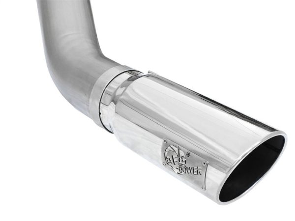 aFe MACHForce XP Exhaust Large Bore 5in DPF-Back Alu. 13-15 Dodge Trucks L6-6.7L (td) *Polish Tip Online Hot Sale