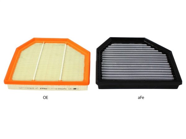 aFe MagnumFLOW OEM Replacement Air Filter PRO Dry S 2015 BMW M3 M4 (F80 F82) 3.0L S55 (tt) Qty. 2 Cheap