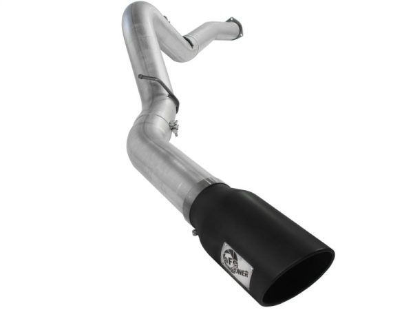 aFe Atlas Exhaust 5in DPF-Back Al Steel 07.5-10 GM Diesel Trucks V8-6.6L (td) LMM (Blk Tip) Online Hot Sale