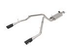 aFe Gemini XV 3in 304 SS Cat-Back Exhaust 19-21 Ram 1500 V8 5.7L Hemi w  Black Tips Online Sale