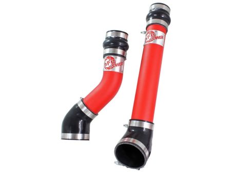 aFe Bladerunner Intercooler Tubes Hot & Cold Side 3.5in 94-02 Dodge Diesel Trucks L6-5.9L (td) - Red Supply