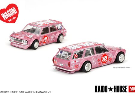 MINIGT 1:64 Kaido House Datsun 510 Wagon Hanami V1 Pink Limited on Sale