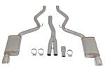 aFe MACHForce XP Exhausts Cat-Back SS-304 EXH w  Polished Tips 15-16 Ford Mustang EcoBoost 2.3L (t) Online Sale