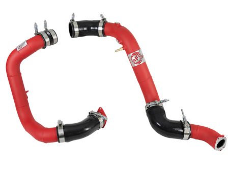 aFe Bladerunner 2.25in & 2.5in Intercooler Tubes Hot & Cold 16-18 Honda Civic I4-1.5L (t) - Red Hot on Sale