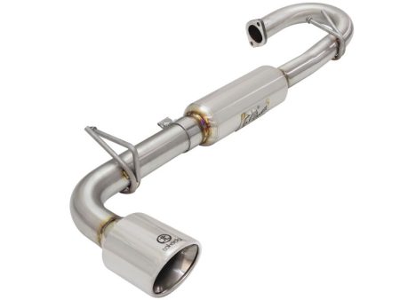 aFe 11-16 Scion TC L4-2.5L 304SS 2-1 4in to 2-1 2in Axle-Back Takeda Exhaust w  Polished Tip Cheap